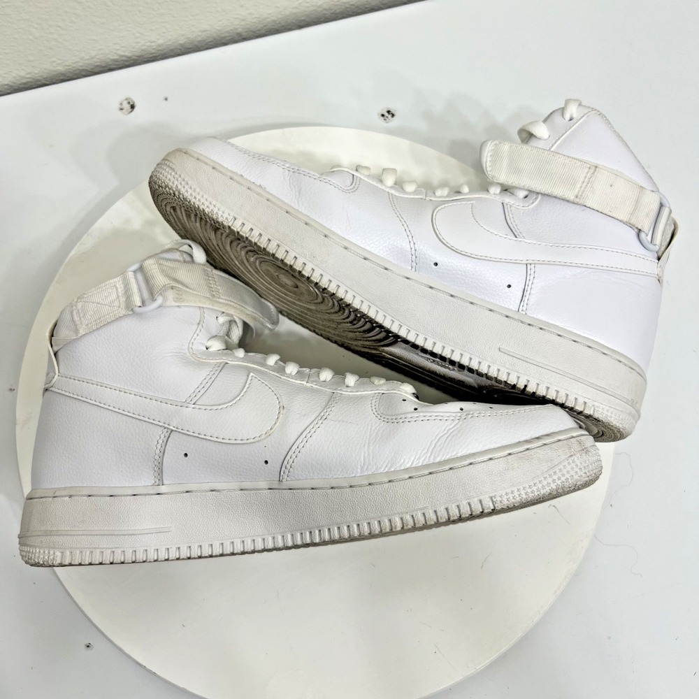 Nike Air Force 1 High Triple White Men's Size 11.5 / 315121-115 - Picture 12 of 13